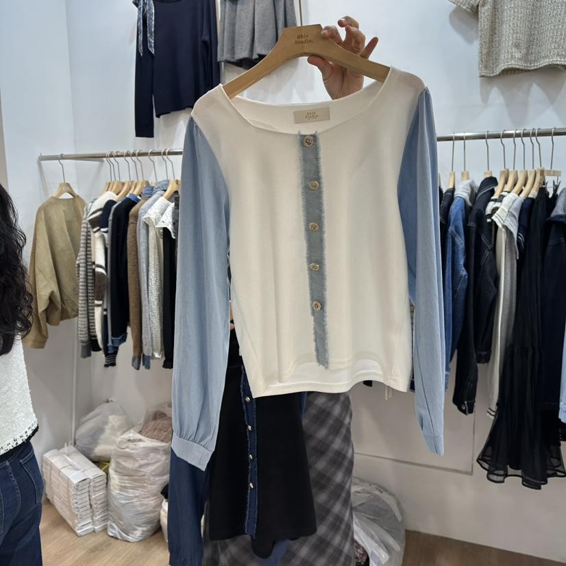 ABLESTUDIO東大門㊣實拍女裝新品職業25秋冬人氣襯衫蕾絲衫ABLESTUDIO襯衫/蕾絲衫