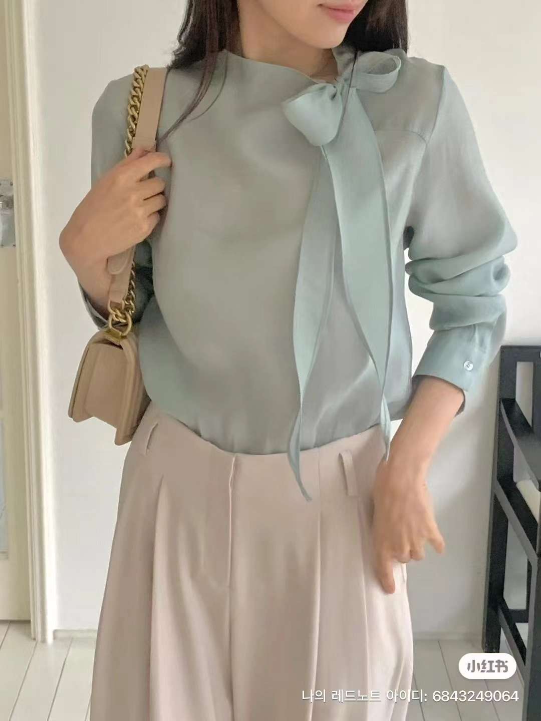 IF YOU東大門㊣實拍女裝新品職業休閑人氣推薦時尚襯衫蕾絲衫IF YOU襯衫/蕾絲衫