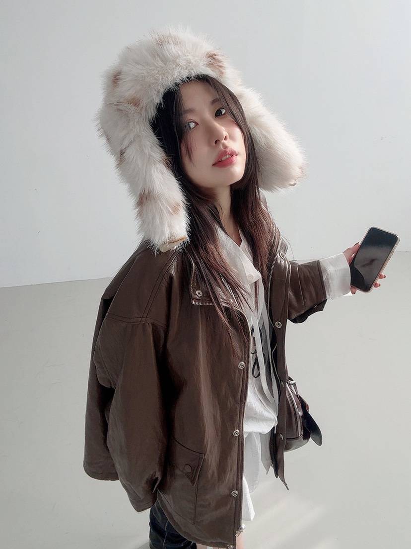 NICEALICE韓國直郵㊣女士新品熱賣休閑真品25秋冬推薦帽子海軍NICEALICE帽子