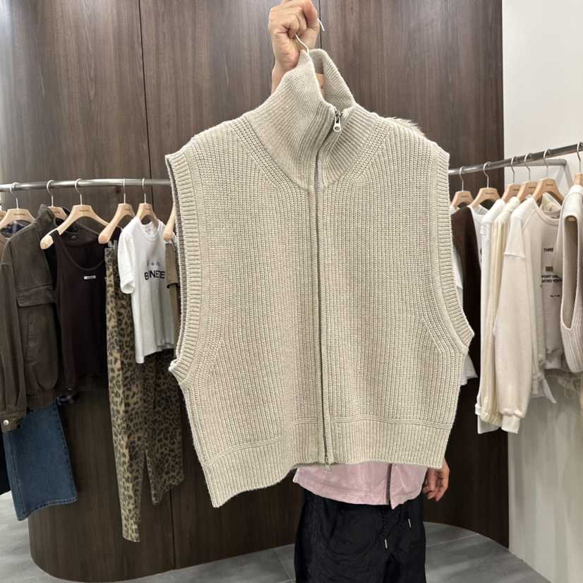 URBANSTORY/REMAKING東大門㊣實拍女裝新品時尚休閑馬甲拉鏈Remaking/URBANSTORY馬甲