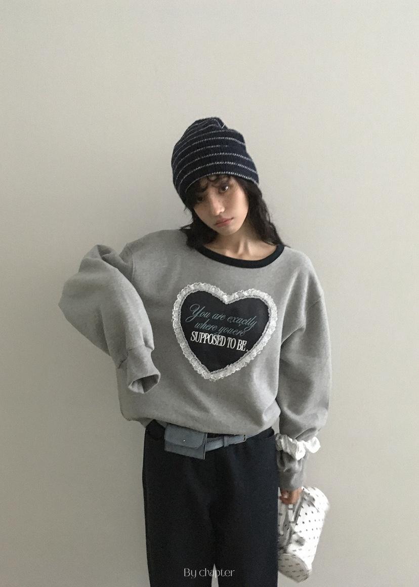BY CHAPTER韓國代購㊣女裝新品休閑熱賣時尚人氣25秋冬衛衣BY Chapter衛衣