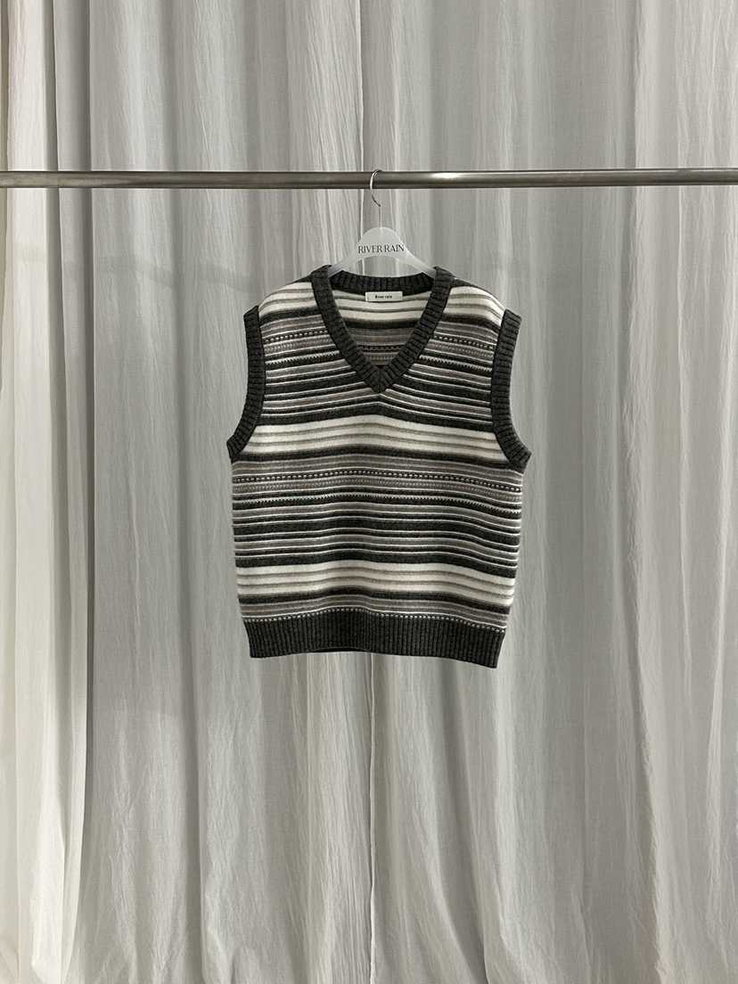 RIVER RAIN韓國代購㊣女士新品25秋冬推薦休閑吊帶背心羊毛RIVER RAIN吊帶/背心