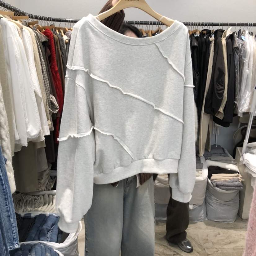 ALMOND PEPE東大門㊣代購女裝新品職業休閑時尚25秋冬衛衣ALMOND PEPE衛衣