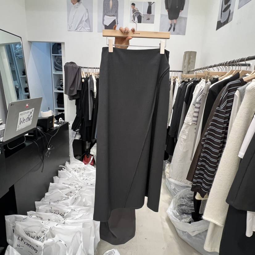 RECOVER東大門㊣實拍女士新品25秋冬推薦真品職業半身裙中短裙RECOVER/MOMENT半身裙/中短裙