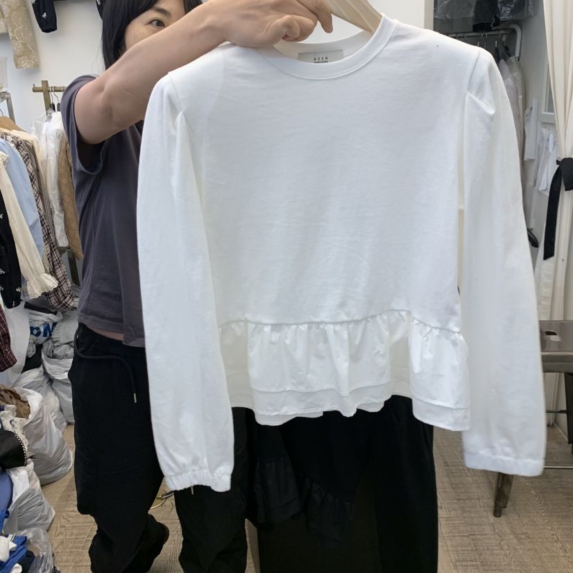 BEEN-A東大門㊣代購女裝新品25秋冬時尚人氣熱賣推薦長袖T恤BEEN-A長袖T恤