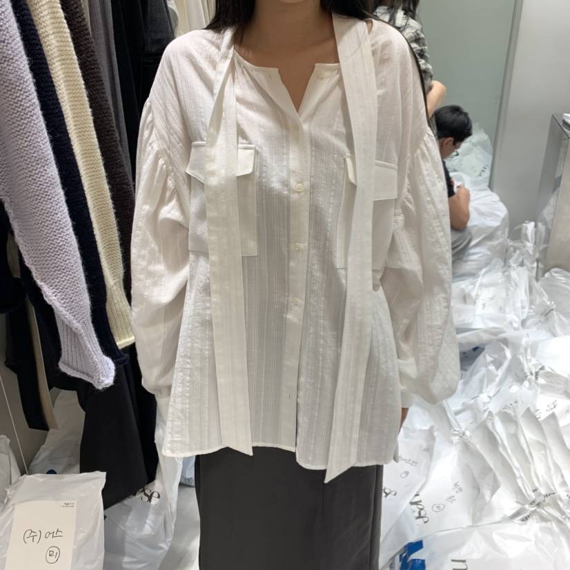 NUESE東大門㊣實拍女裝新款職業真品25秋冬熱賣推薦襯衫蕾絲衫NUESE襯衫/蕾絲衫