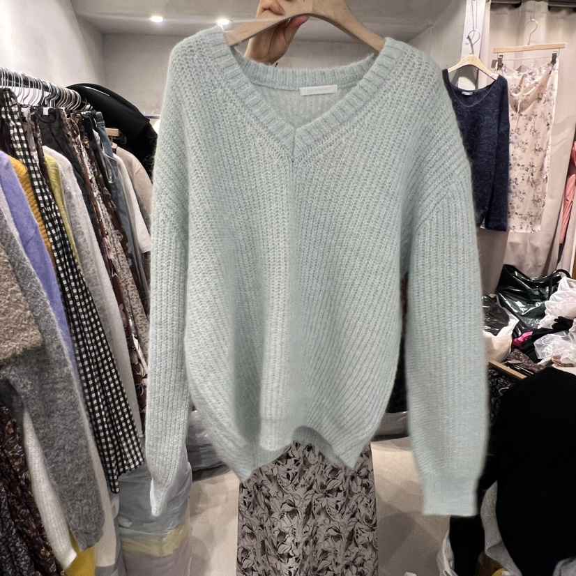 LOGROAD韓國代購㊣女裝新品人氣時尚職業熱賣25秋冬毛衣羊駝LOG ROAD毛衣