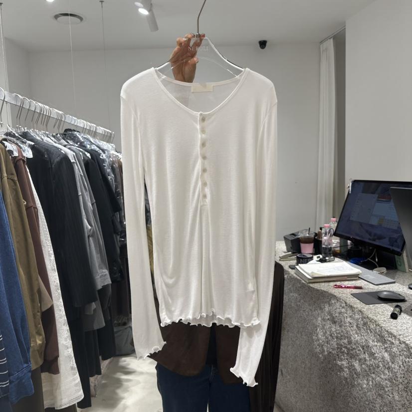 NEROLI 36韓國代購㊣女士新品推薦25秋冬熱賣人氣休閑長袖T恤NEROLI 36長袖T恤