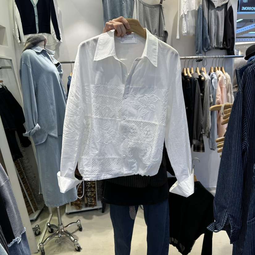 2MORROW東大門㊣實拍女士新品25秋冬人氣推薦職業襯衫蕾絲衫2MORROW襯衫/蕾絲衫