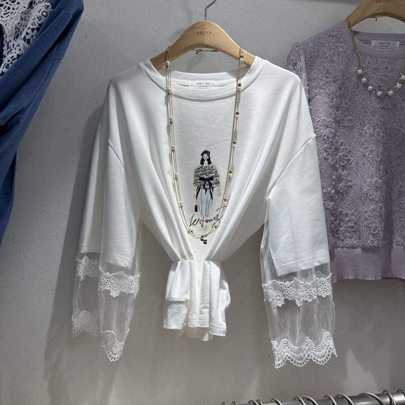 BELITA韓國直郵㊣女裝新款熱賣時尚人氣真品長袖T恤不含項鏈BELITA長袖T恤