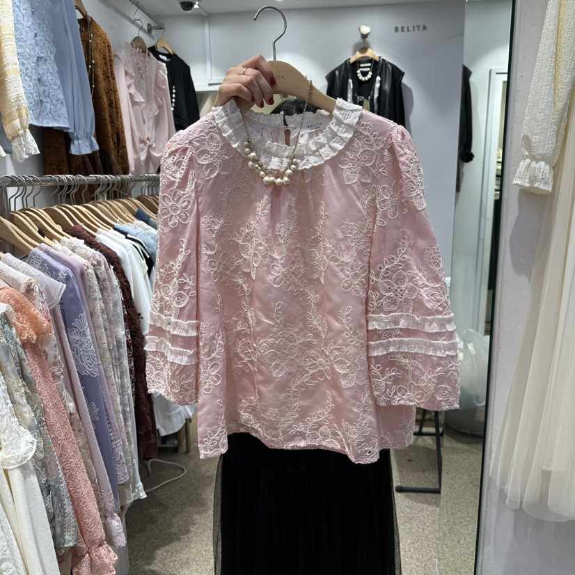 BELITA韓國代購㊣女裝新品熱賣真品時尚職業人氣襯衫蕾絲衫BELITA襯衫/蕾絲衫