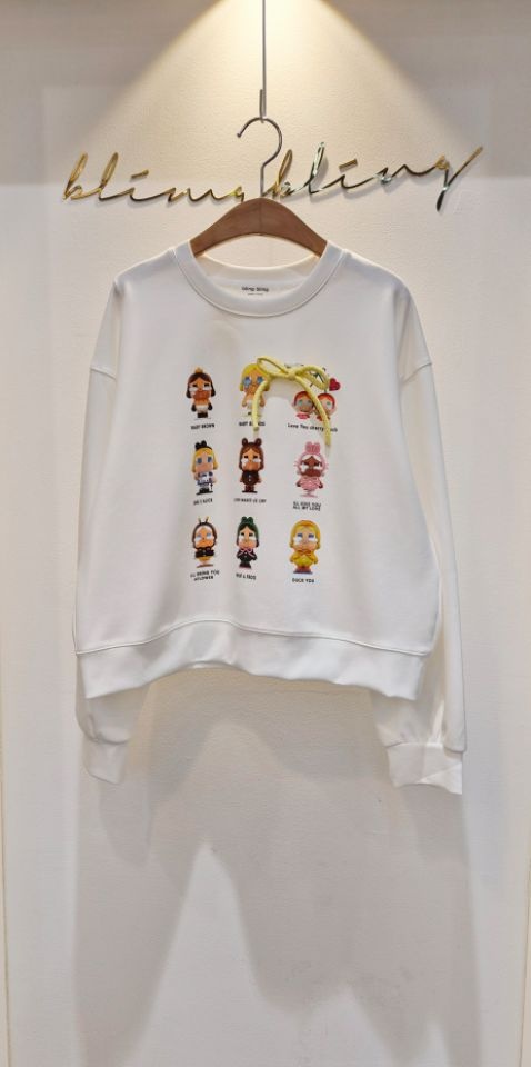 RICO韓國直郵㊣女裝新品推薦真品職業時尚熱賣人氣25秋冬衛衣bling bling/RICO衛衣