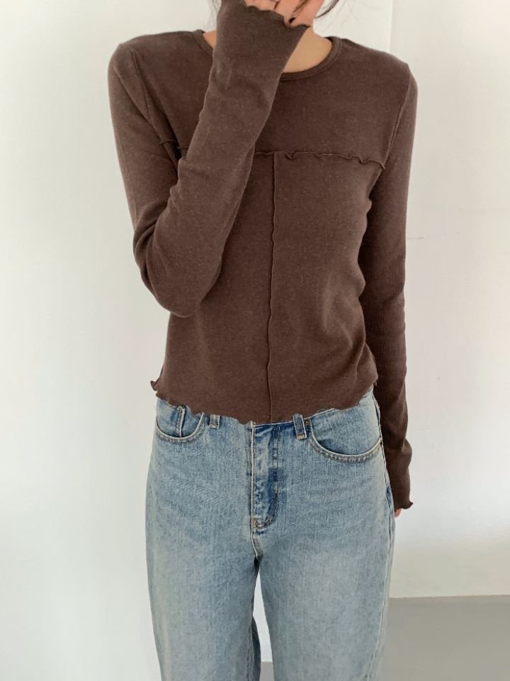 DOIT東大門㊣實拍女裝新品熱賣時尚休閑人氣推薦職業長袖T恤DOIT長袖T恤