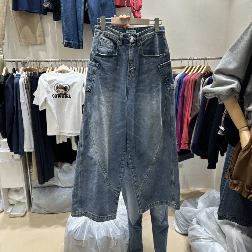 COCOMATON韓國直郵㊣女士新品推薦熱賣時尚職業25秋冬牛仔褲COCOMATON牛仔褲