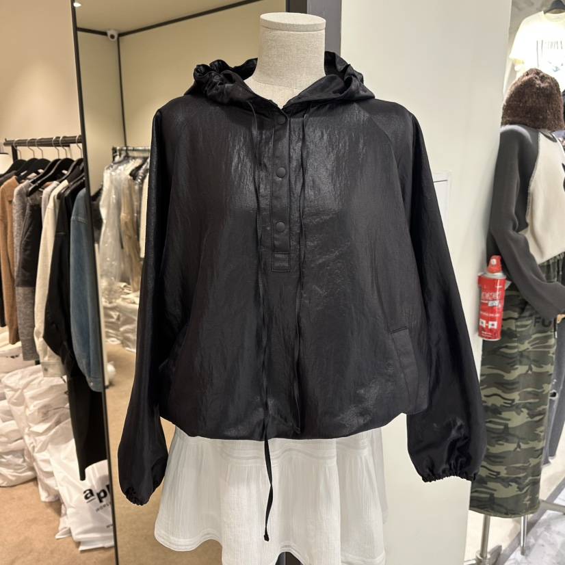 RE STOCK韓國直郵㊣女裝新品時尚25秋冬人氣熱賣職業夾克皮革RE STOCK夾克