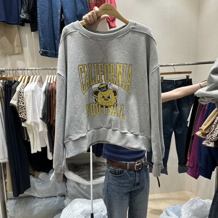 COCOMATON韓國代購㊣女裝新品熱賣真品推薦25秋冬休閑職業衛衣COCOMATON衛衣