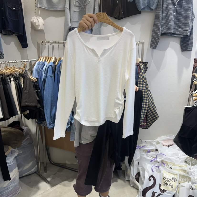 HIPTIQUE韓國代購㊣女裝新品推薦真品時尚休閑人氣職業長袖T恤HIPTIQUE長袖T恤