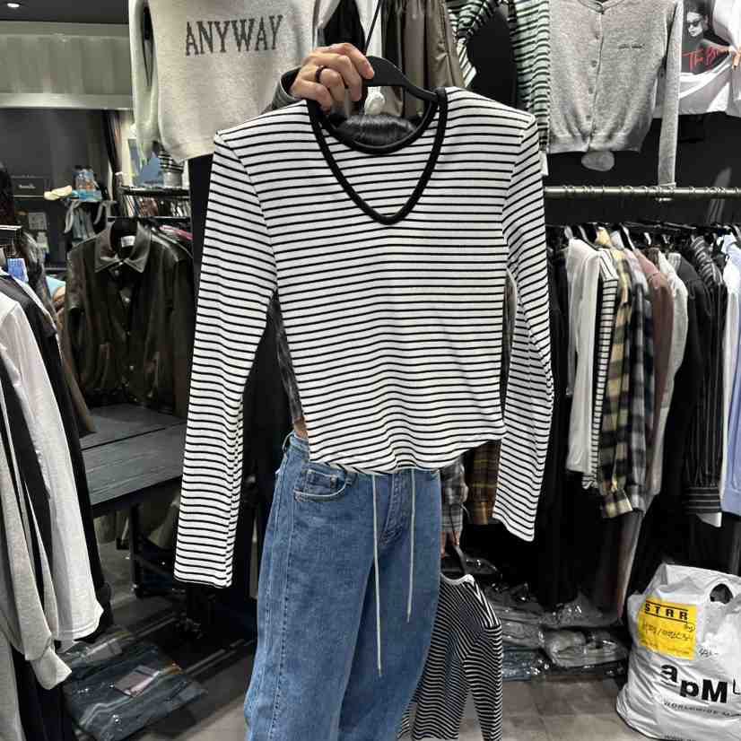 LONE STAR東大門㊣直郵女士新品25秋冬人氣熱賣時尚長袖T恤LONE STAR長袖T恤
