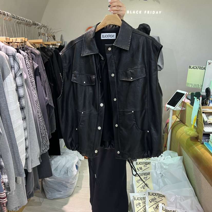 BLACKFRIDAY韓國代購㊣女士新款真品熱賣推薦時尚人氣25秋冬馬甲BLACK FRIDAY馬甲