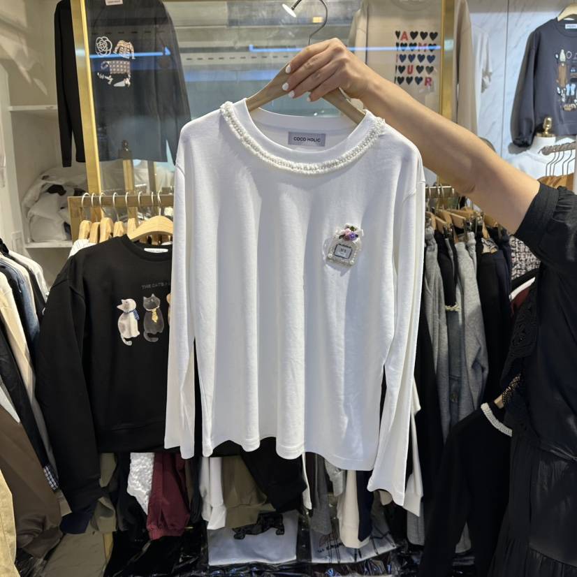 COCO HOLIC東大門㊣實拍女士新品真品休閑人氣25秋冬長袖T恤COCO HOLIC長袖T恤