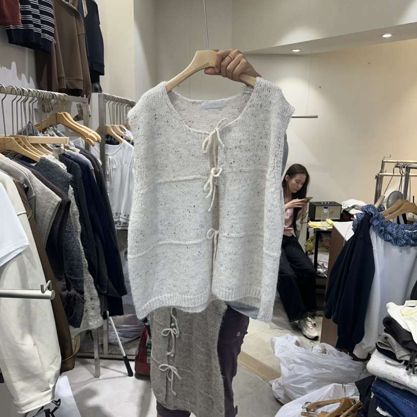HIPTIQUE韓國代購㊣女士新品推薦休閑職業時尚熱賣馬甲蝴蝶結HIPTIQUE馬甲