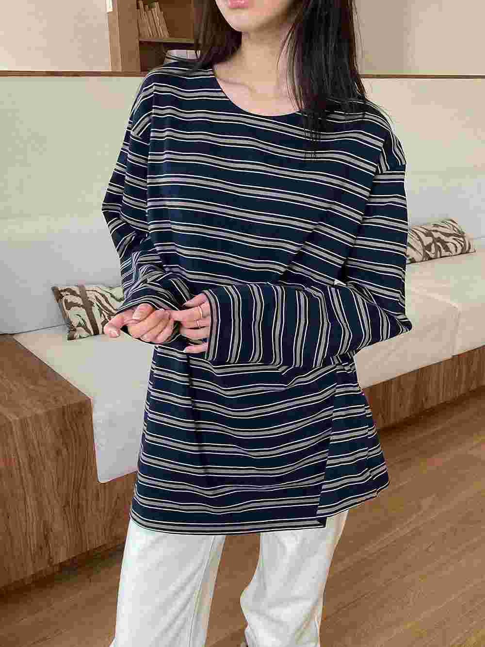 DRESS UP韓國代購㊣女裝新品真品熱賣25秋冬時尚人氣長袖T恤DRESS UP長袖T恤