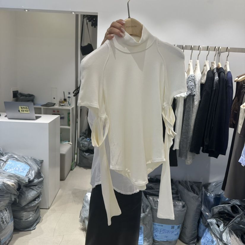 RICH SISTER韓國代購㊣女裝新款真品推薦25秋冬休閑長袖T恤RICH SISTER長袖T恤