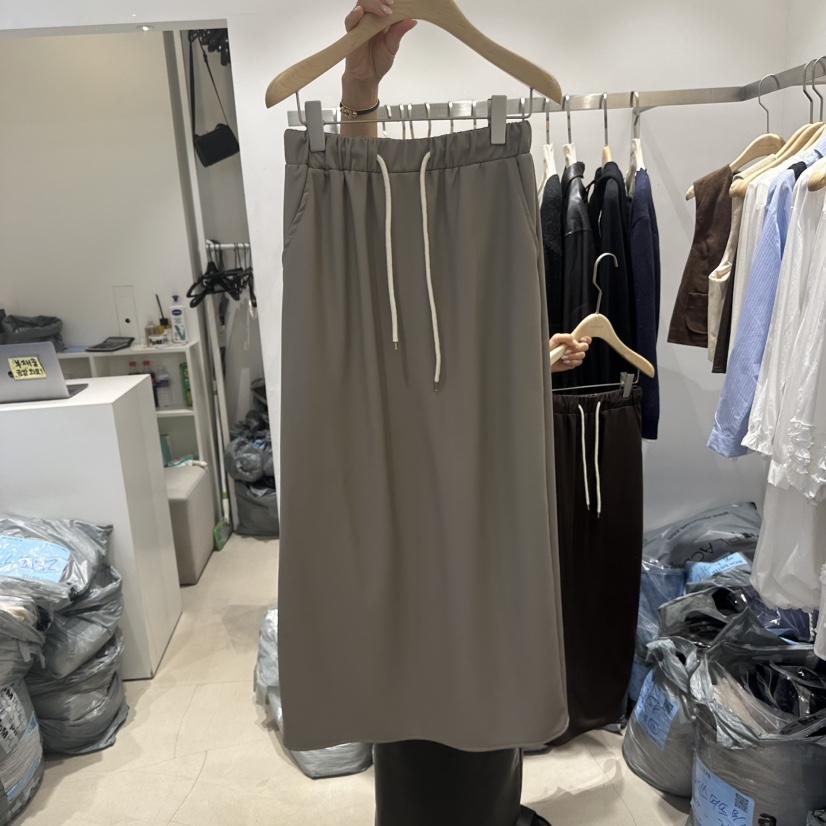 RICH SISTER東大門㊣實拍女裝新款真品熱賣職業長裙皮革長款RICH SISTER長裙