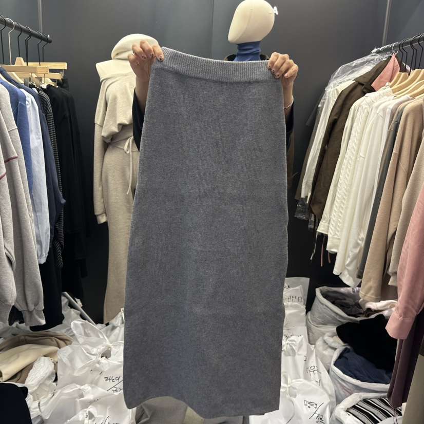 UNA/THE MAY韓國代購㊣女士新品休閑時尚真品熱賣25秋冬長裙THEMAY/UNA長裙