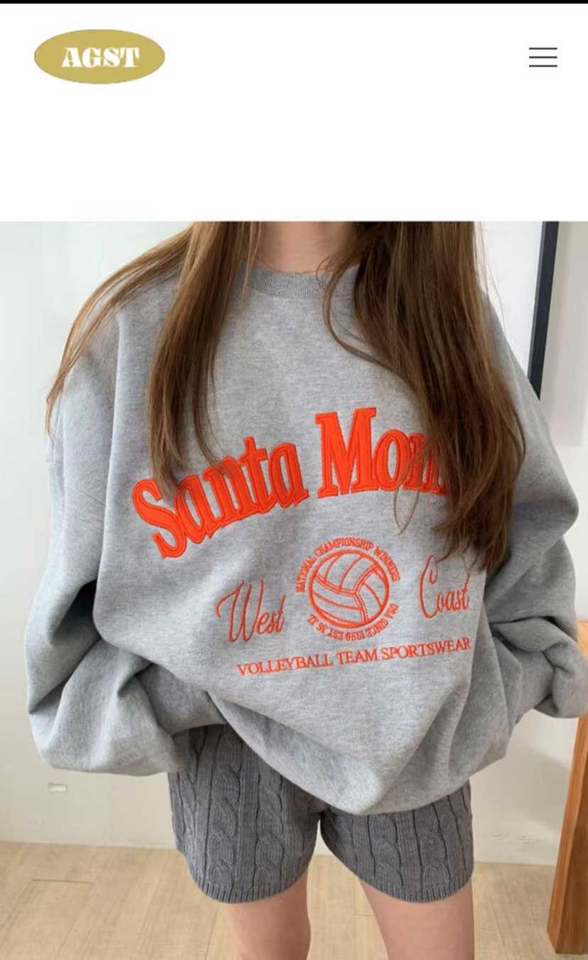 UNA/THE MAY韓國直郵㊣女士新品人氣職業熱賣休閑真品衛衣THEMAY/UNA衛衣