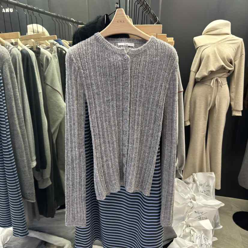 UNA/THE MAY東大門㊣實拍女士新品休閑25秋冬針織衫羊毛開衫THEMAY/UNA針織衫