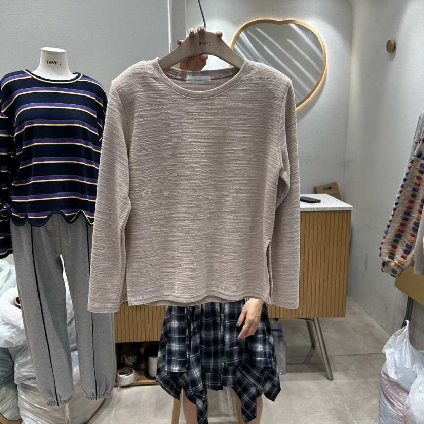 NEAR東大門㊣實拍女裝新品推薦熱賣時尚人氣真品職業長袖T恤NEAR長袖T恤