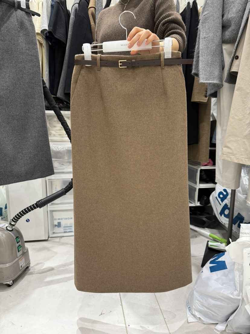 WOOD SAGE韓國代購㊣女裝新品時尚真品推薦人氣長裙含腰帶WOOD SAGE長裙