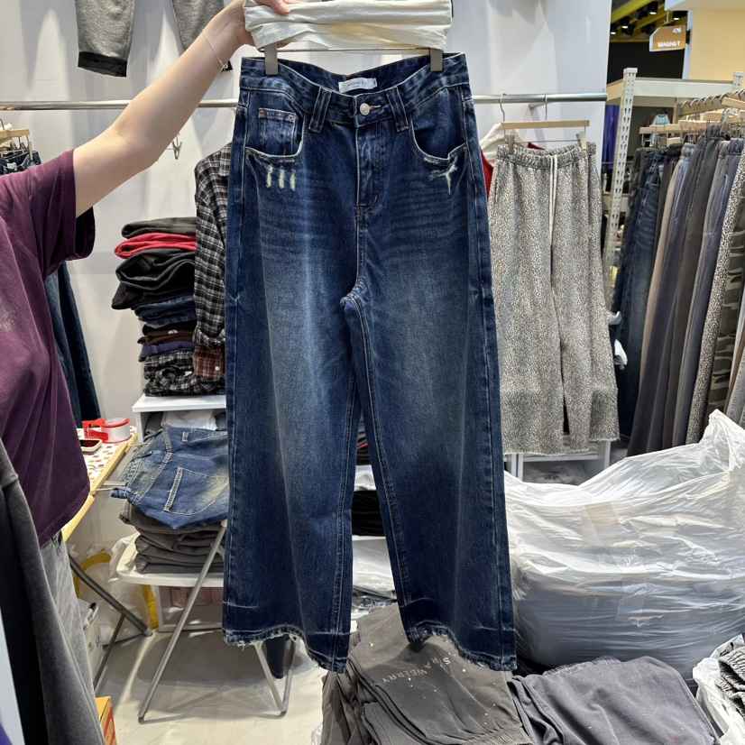WASHBLUE韓國代購㊣女士新款人氣休閑25秋冬時尚推薦牛仔褲WASHBLUE牛仔褲
