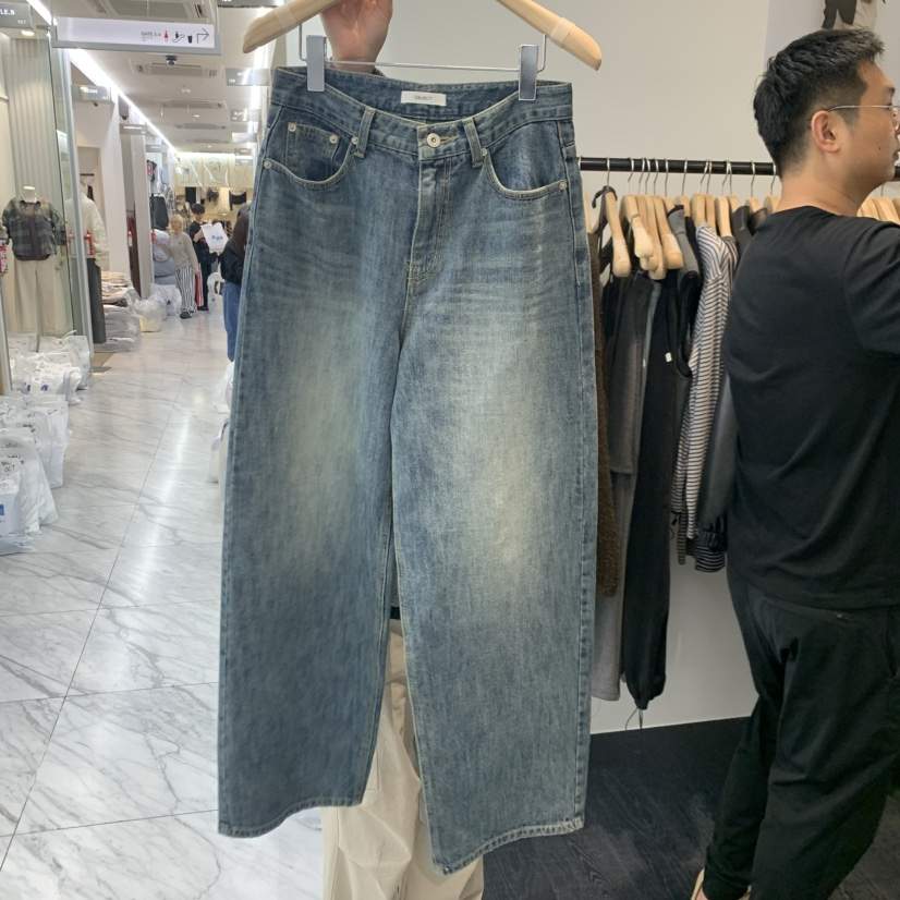 OBJECT東大門㊣代購女士新品推薦熱賣職業人氣時尚牛仔褲復古OBJECT牛仔褲