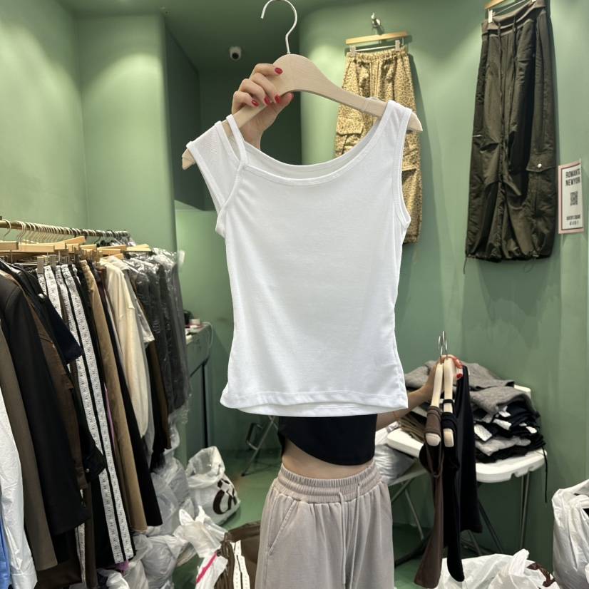 ROMANTIC NEWYORK東大門㊣代購女士新品推薦休閑25秋冬吊帶背心ROMANTIC NEWYORK吊帶/背心