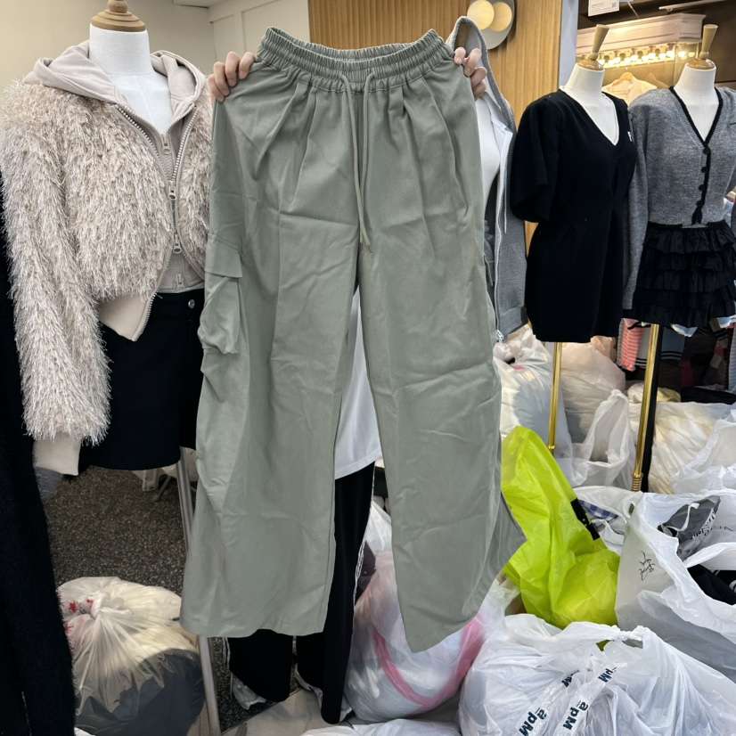 空東大門㊣代購女裝新款熱賣時尚休閑25秋冬推薦休閑褲工裝褲SAGE BRUSH休閑褲