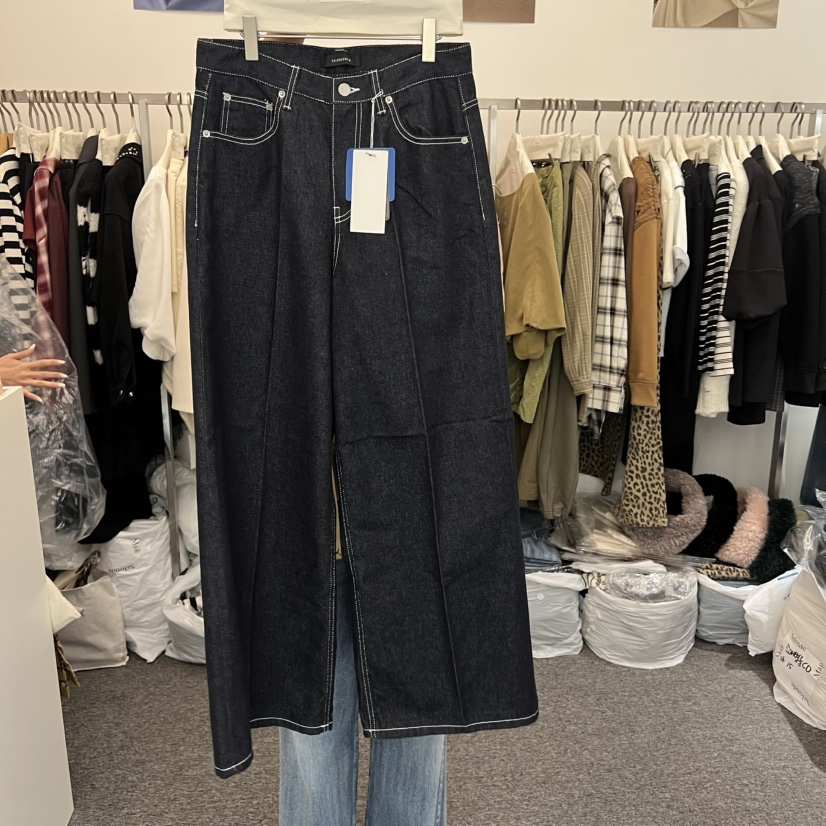 SALONDEMAG東大門㊣直郵女士新款真品休閑25秋冬牛仔褲不褪色SALONDEMAG牛仔褲