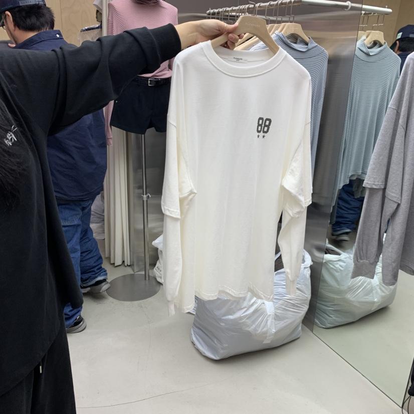 PLEASURE東大門㊣實拍女士新品推薦職業休閑長袖T恤不含項鏈PLEASURE長袖T恤