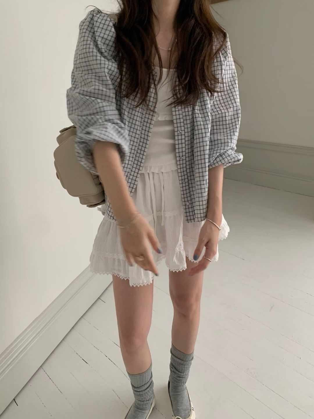 PYT-ot東大門㊣代購女士新款真品時尚職業熱賣25秋冬襯衫蕾絲衫pretty young thing襯衫/蕾絲衫