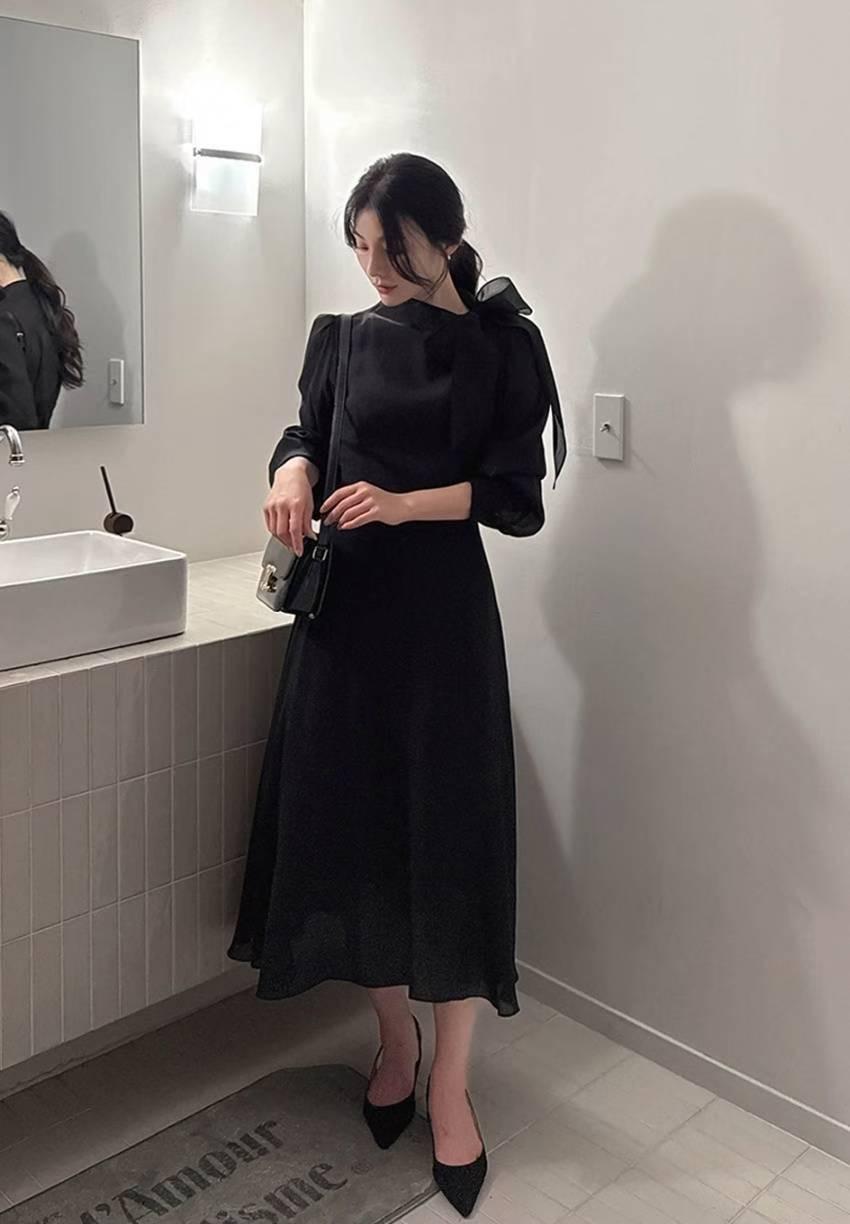 EEYOU韓國直郵㊣女裝新品真品推薦25秋冬熱賣休閑職業連衣裙EEYOU連衣裙
