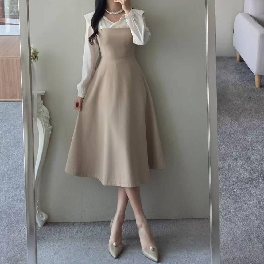 EEYOU韓國直郵㊣女裝新款推薦熱賣真品時尚人氣休閑職業連衣裙EEYOU連衣裙