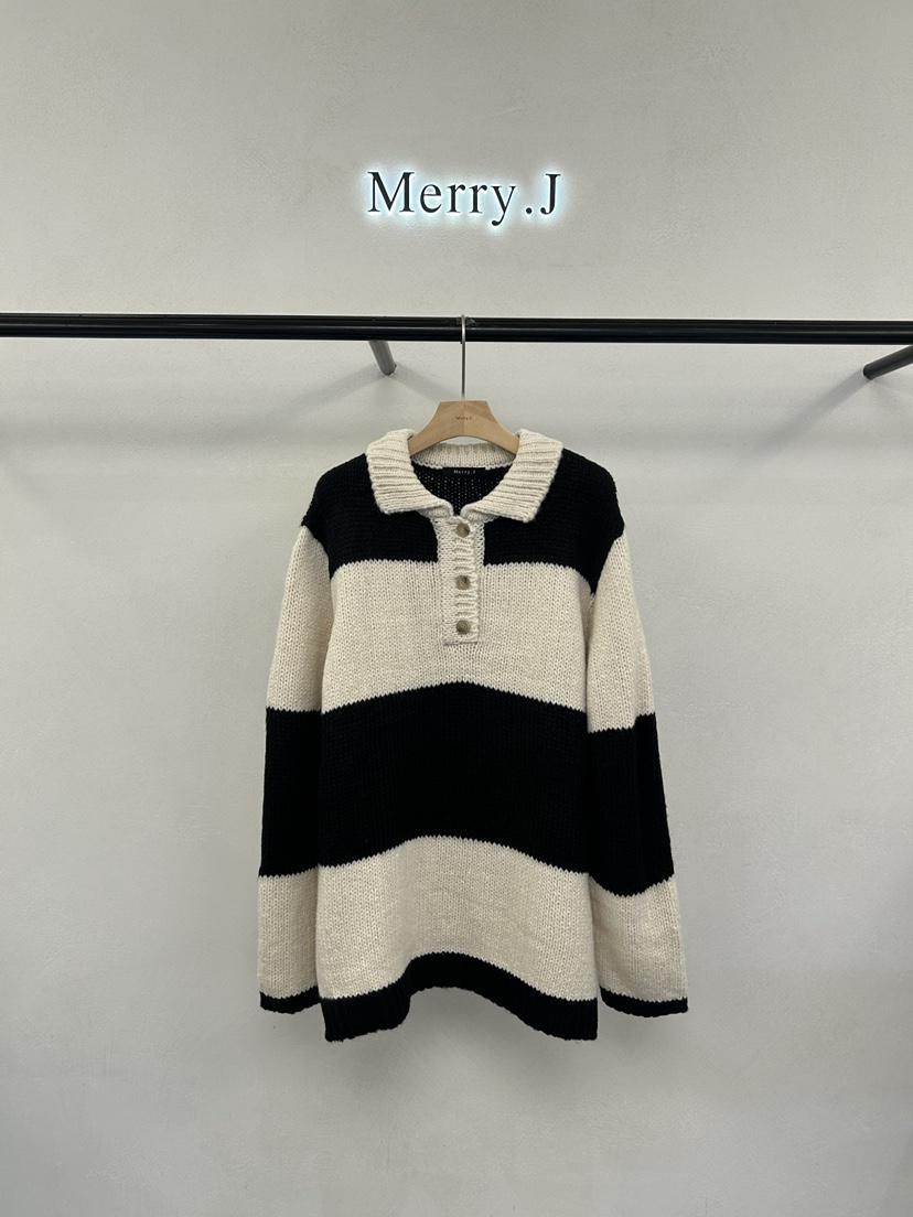 MERRY-J韓國代購㊣女士新款職業推薦時尚人氣熱賣真品針織衫MERRY-J針織衫