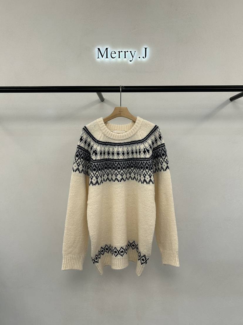MERRY-J韓國直郵㊣女士新品25秋冬時尚人氣職業推薦針織衫MERRY-J針織衫