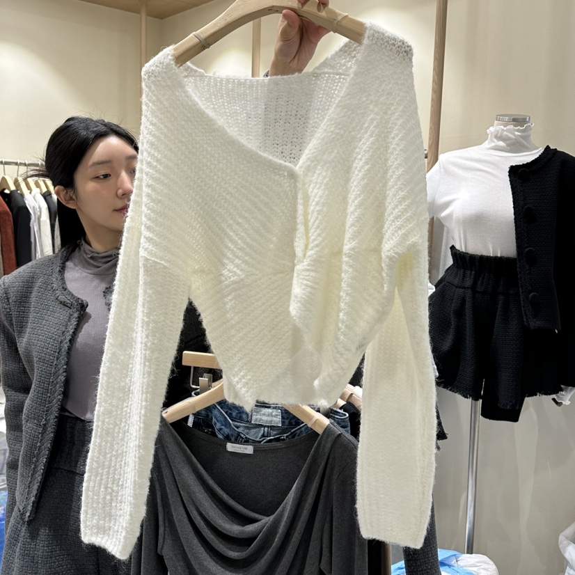 VINTAGE VIBE東大門㊣代購女士新品真品推薦人氣針織衫兩面穿VINTAGE VIBE針織衫