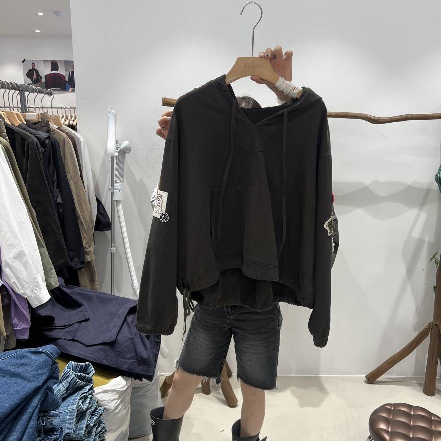 BLOOM東大門㊣實拍女裝新品真品人氣休閑推薦熱賣25秋冬衛衣兜帽BLOOM-S衛衣