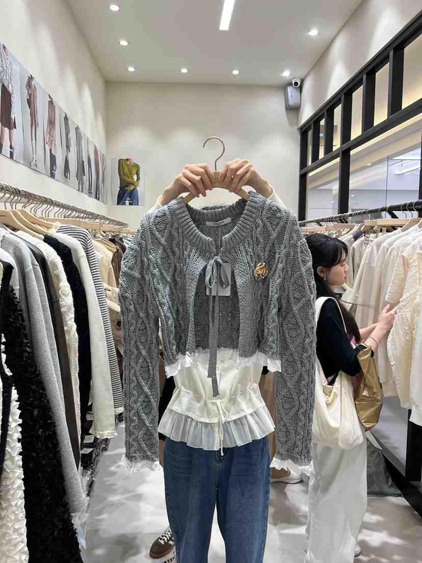 MARIE MARIE東大門㊣直郵女裝新款25秋冬熱賣針織衫不含配飾MARIE MARIE針織衫