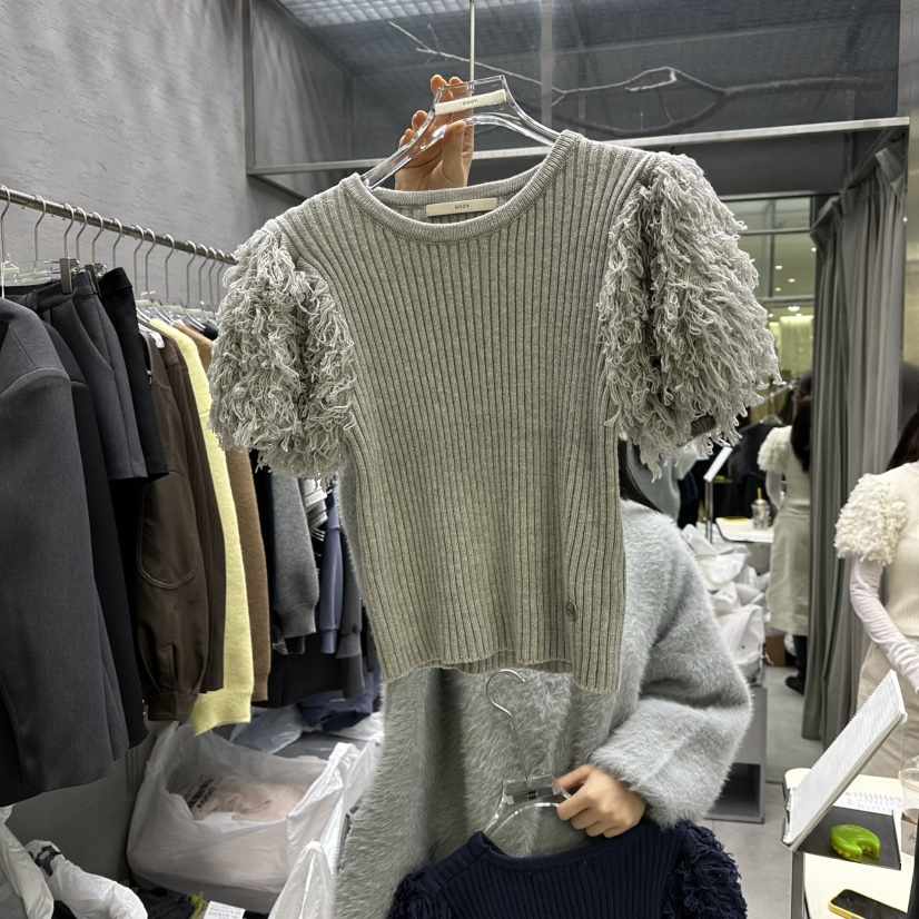 UOOV東大門㊣實拍女裝新品休閑熱賣職業人氣推薦時尚針織衫UOOV針織衫