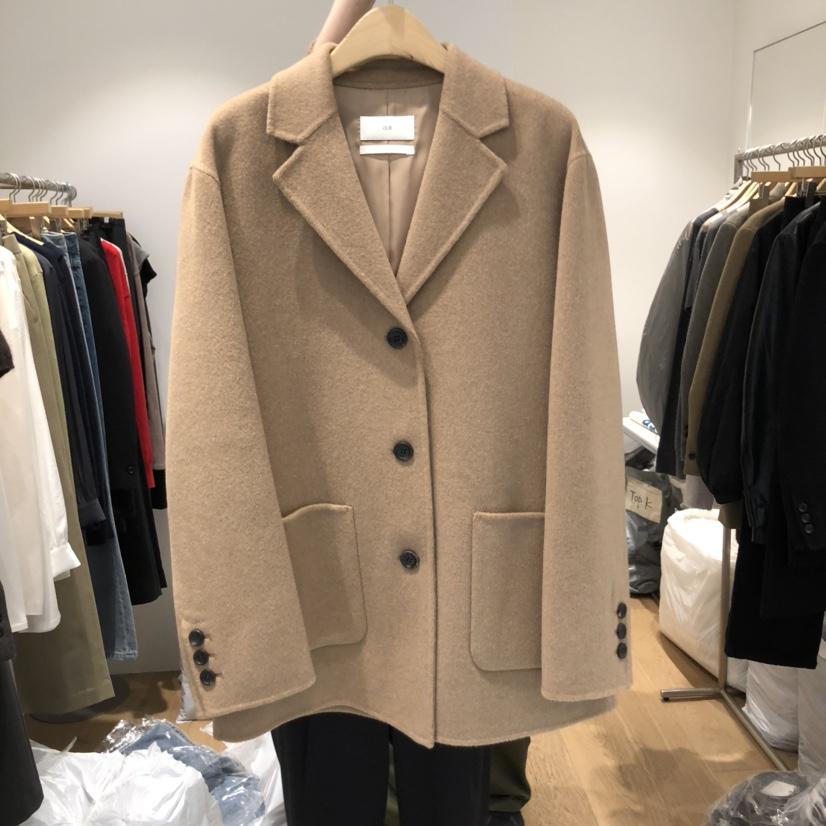 OUR-A東大門㊣代購女士新品休閑推薦職業25秋冬夾克手工制作OUR-A夾克