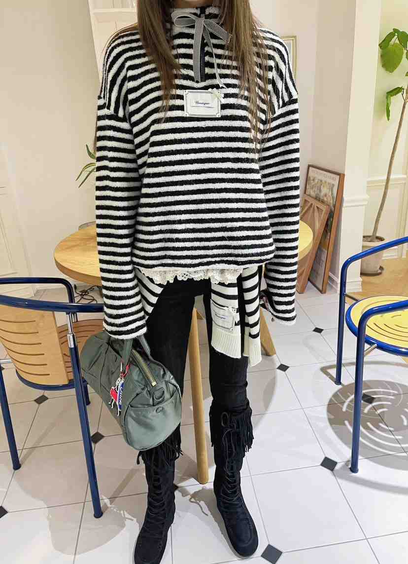 BOUTIQUE-L韓國代購㊣女裝新款時尚人氣25秋冬熱賣職業衛衣BOUTIQUE-L衛衣